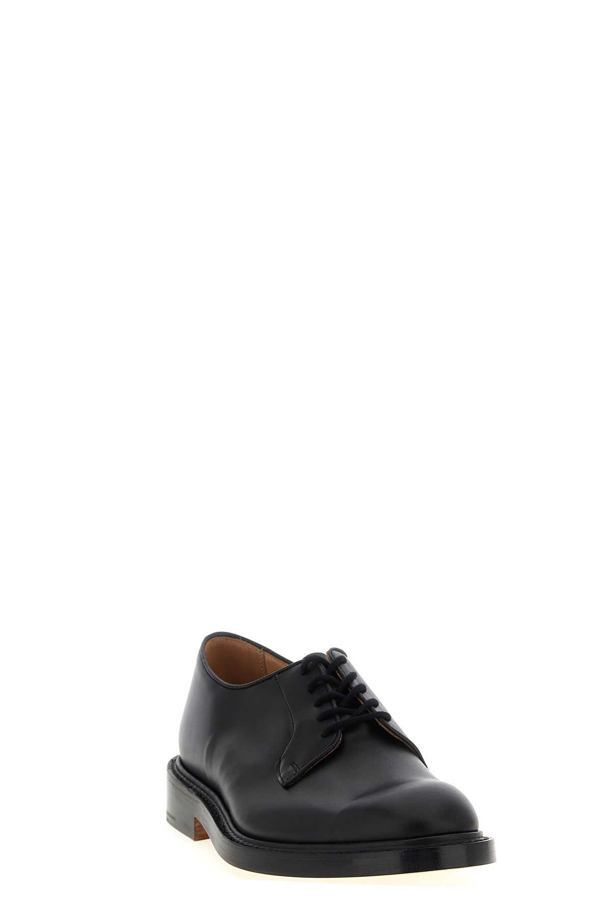 roberto lace-up shoes in marble-effect pretreated calf leather