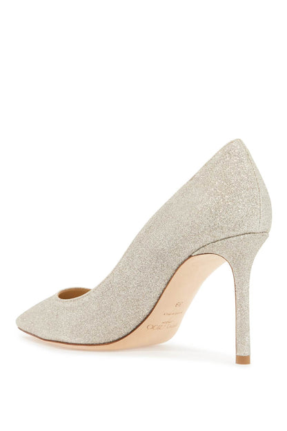 romy 85 dusty glitter pumps