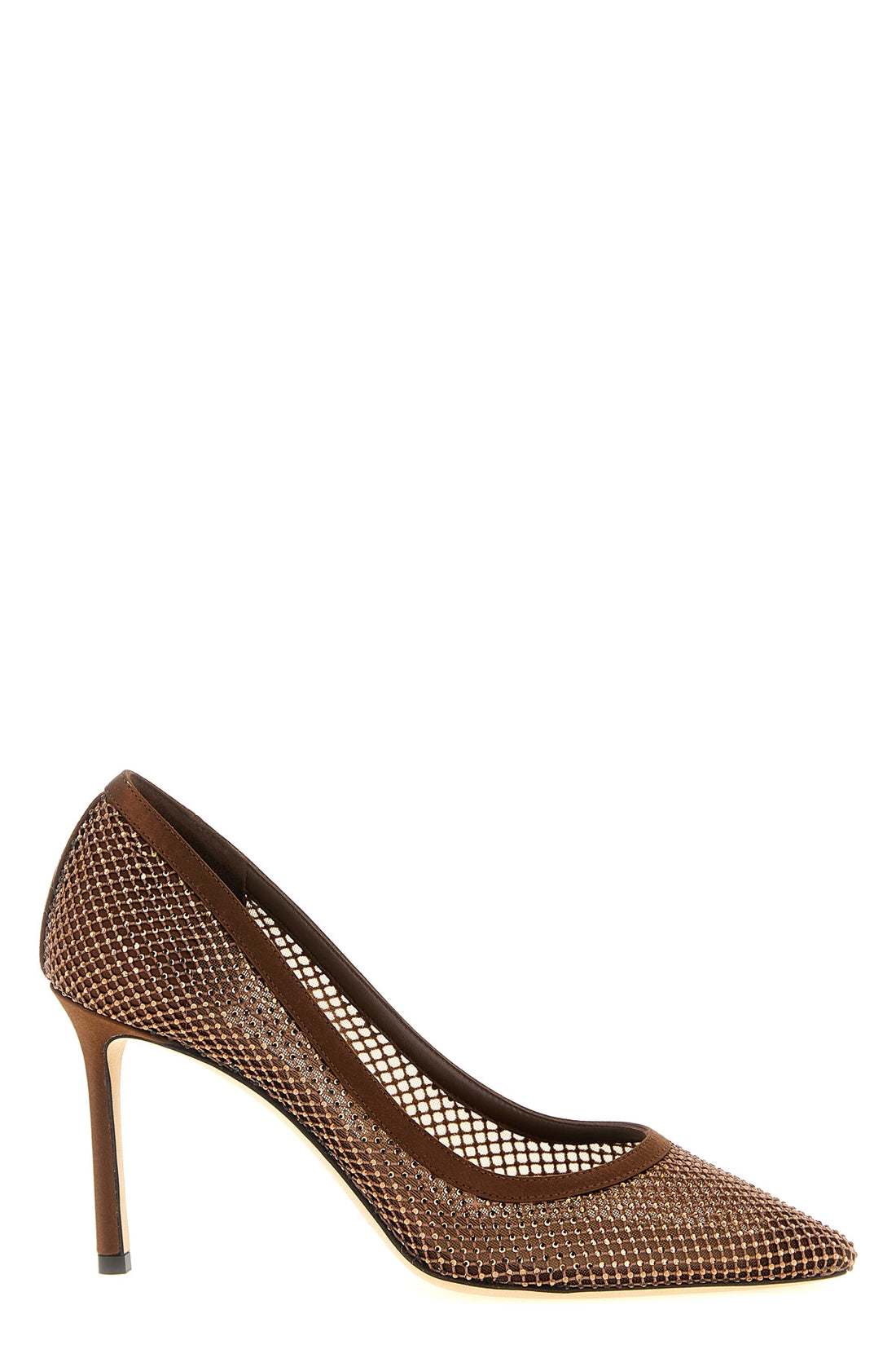 JIMMY CHOO 35 romy pumps in semi-transparent mesh