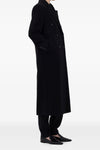 rosco double-breasted coat in wool and cashmere drape