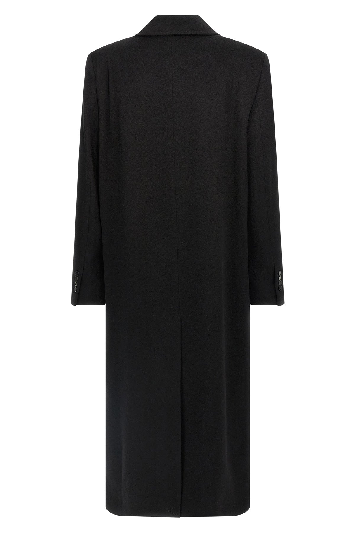 rosco double-breasted coat in wool and cashmere drape
