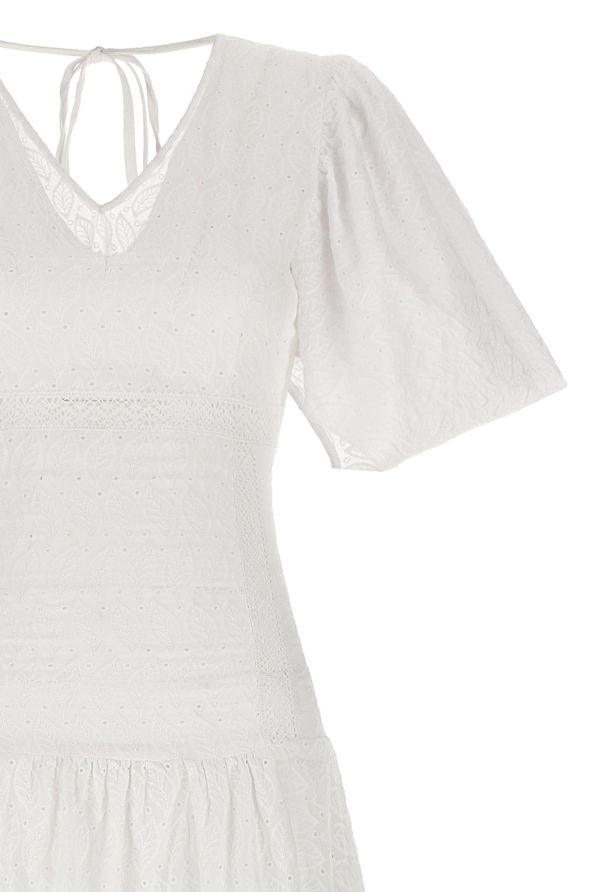 rosellina dress in broderie cotton