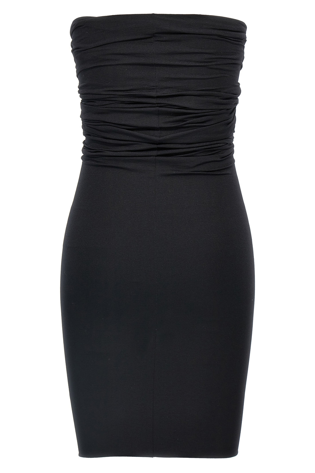RICK OWENS 42 prong stretch jersey mini dress