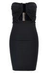 prong stretch jersey mini dress