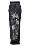 spider ziggy skirt in perforated mohair blend