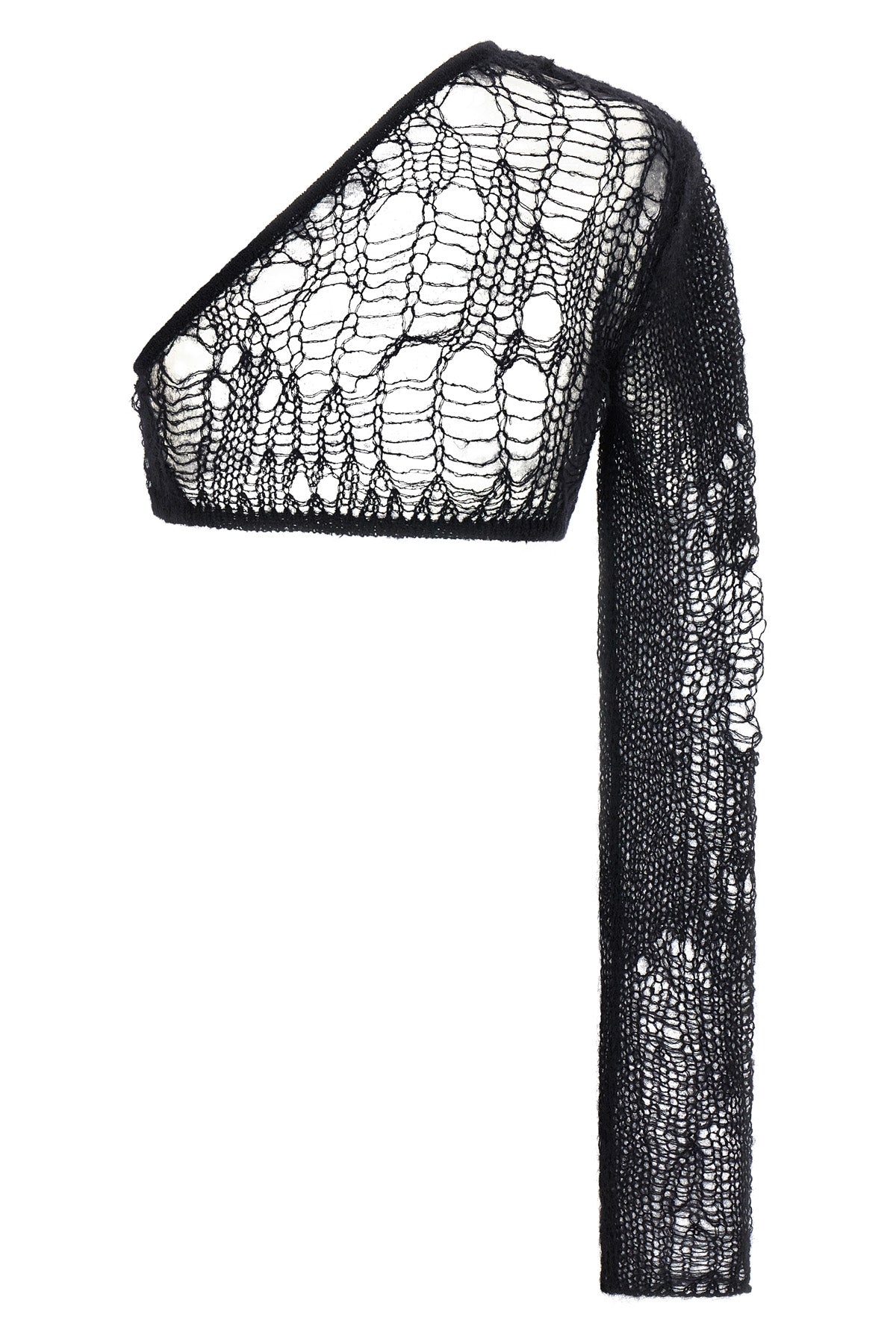 spider ziggy top in openwork mohair blend