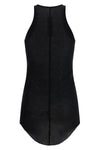 basic rib tank top in ribbed viscose and stretch silk blend