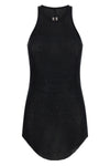 basic rib tank top in ribbed viscose and stretch silk blend