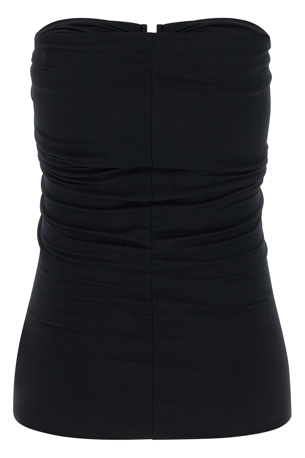 alannah prong bustier off-the-shoulder top in stretch jersey nylon