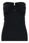 alannah prong bustier off-the-shoulder top in stretch jersey nylon
