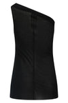 athena t asymmetrical one-shoulder top in silk blend