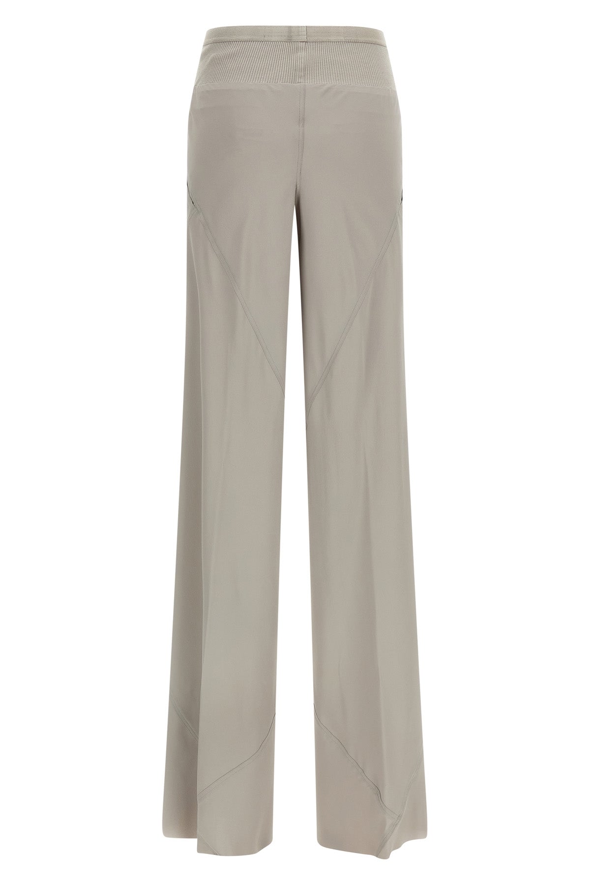 bias silk blend pants
