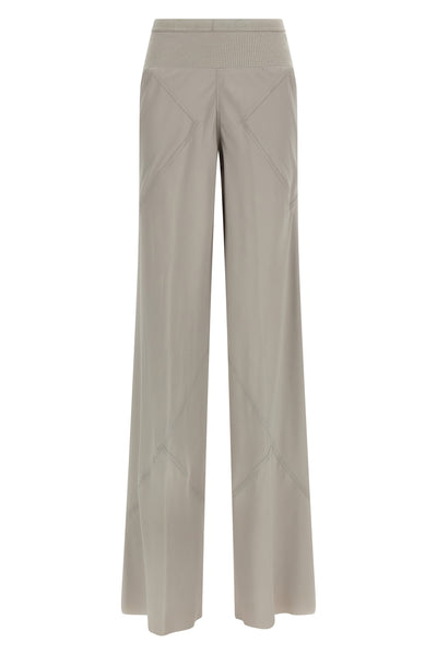 bias silk blend pants