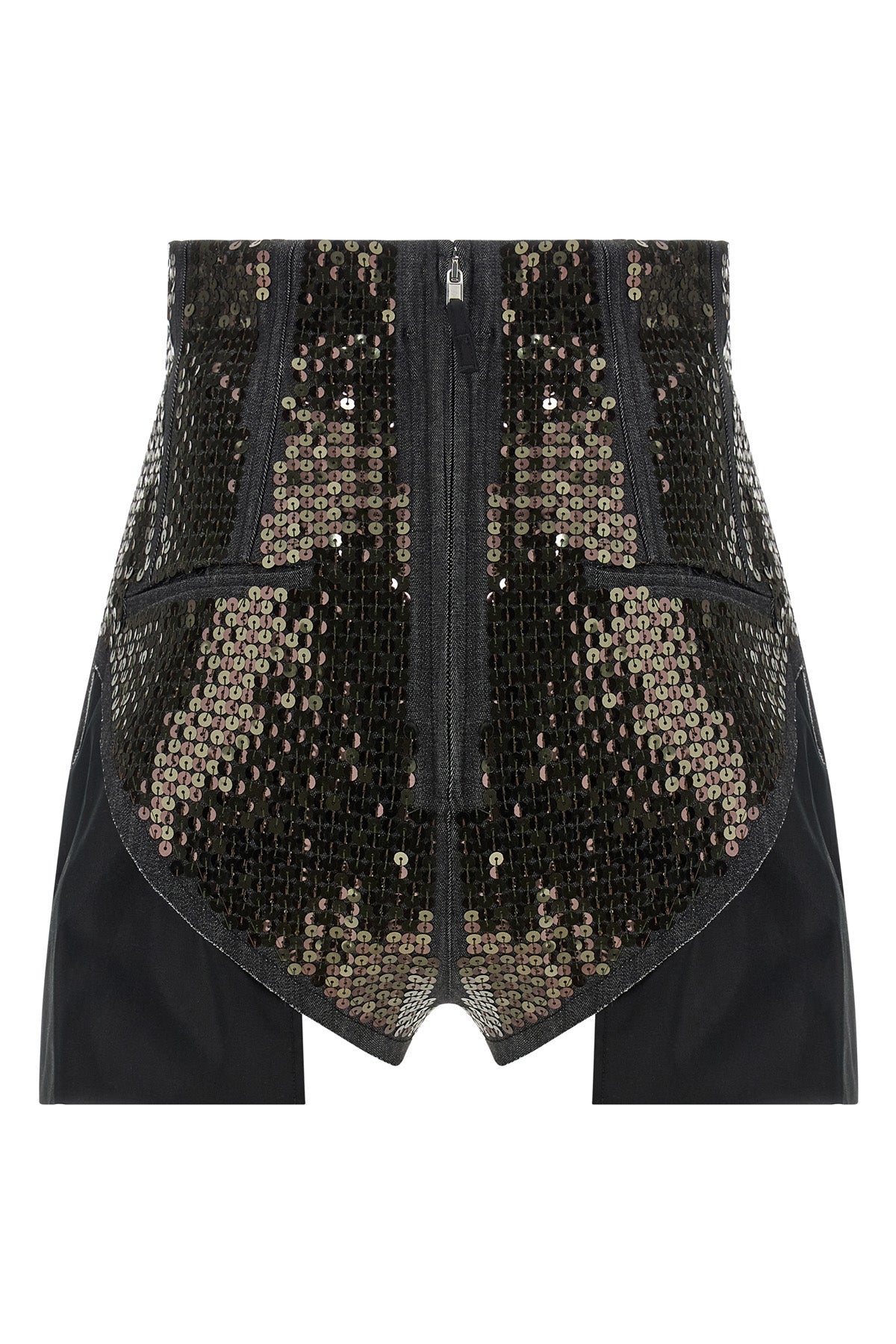 dirt cuoffs shorts in cotton denim embroidered