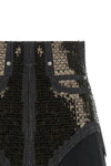 dirt cuoffs shorts in cotton denim embroidered
