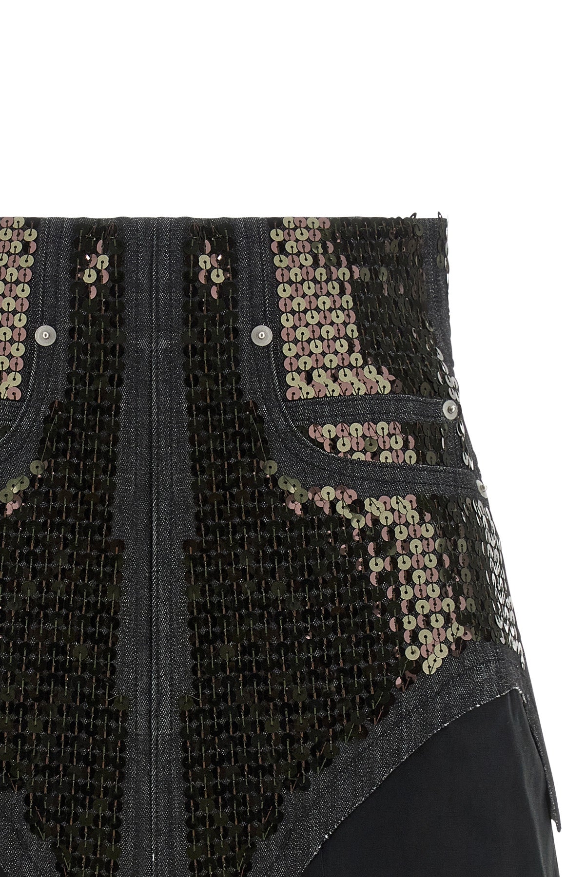 dirt cuoffs shorts in cotton denim embroidered