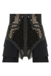 dirt cuoffs shorts in cotton denim embroidered