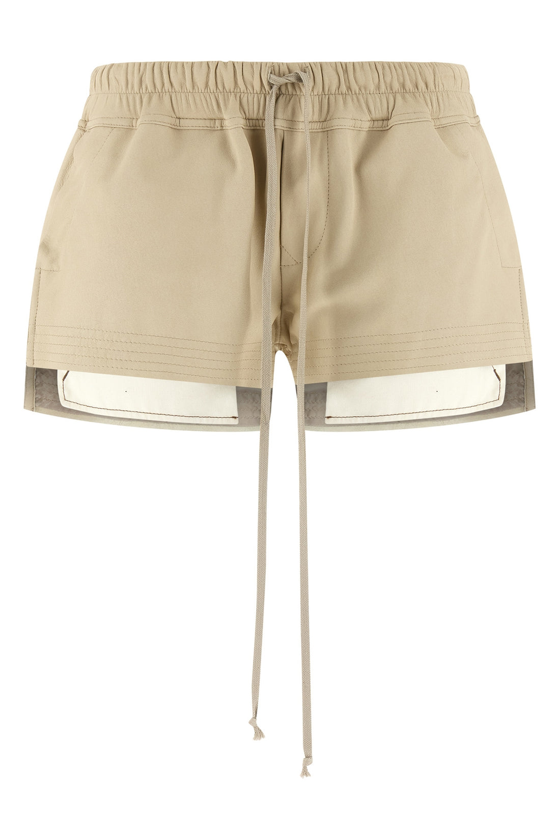RICK OWENS 42 fog boxers leather shorts