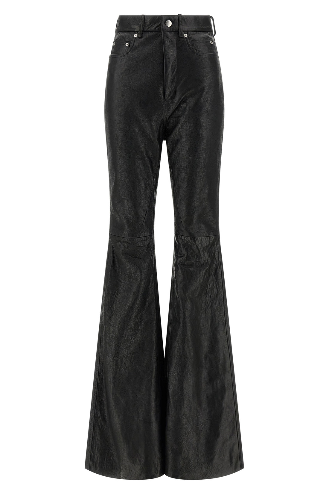 RICK OWENS 26 bolan bootcut leather trousers