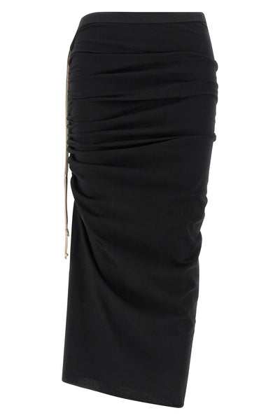 edfu knee cotton jersey midi skirt