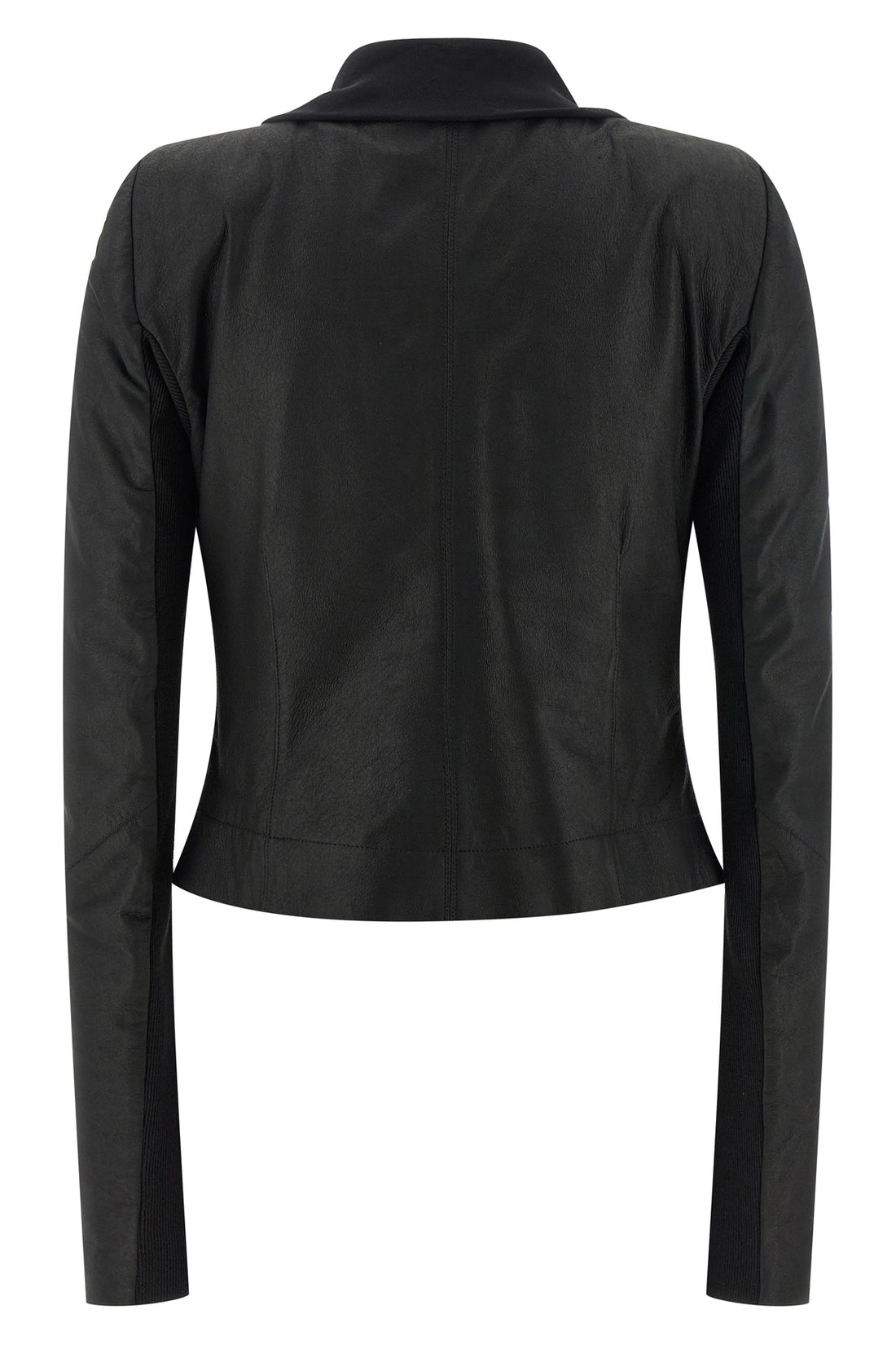 RICK OWENS 44 scarf biker lambskin jacket