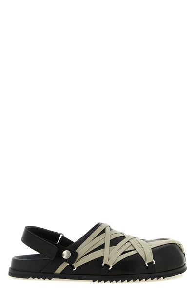 megalace mule granola hammered leather mules