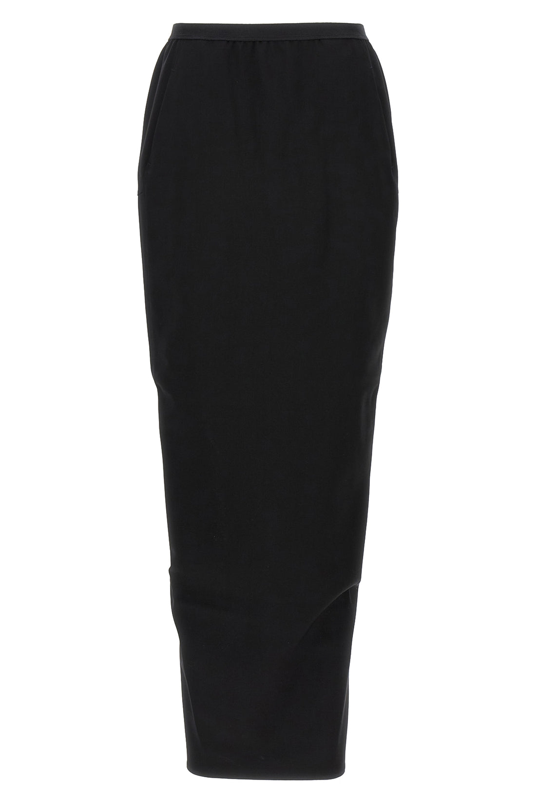 RICK OWENS 38 soft pillar long skirt in wool blend