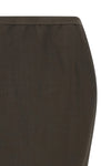 soft pillar long skirt in wool blend