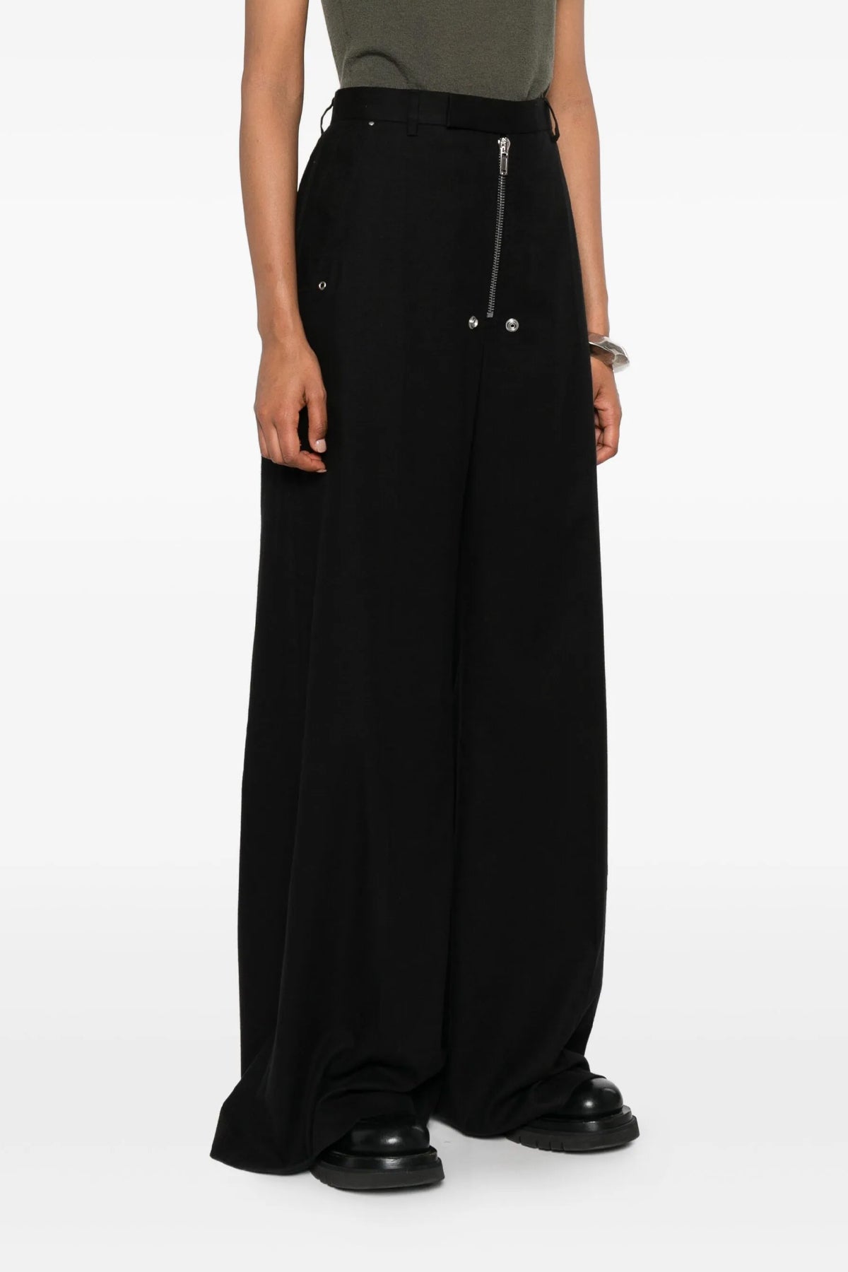 tailored wide belas wool blend pants