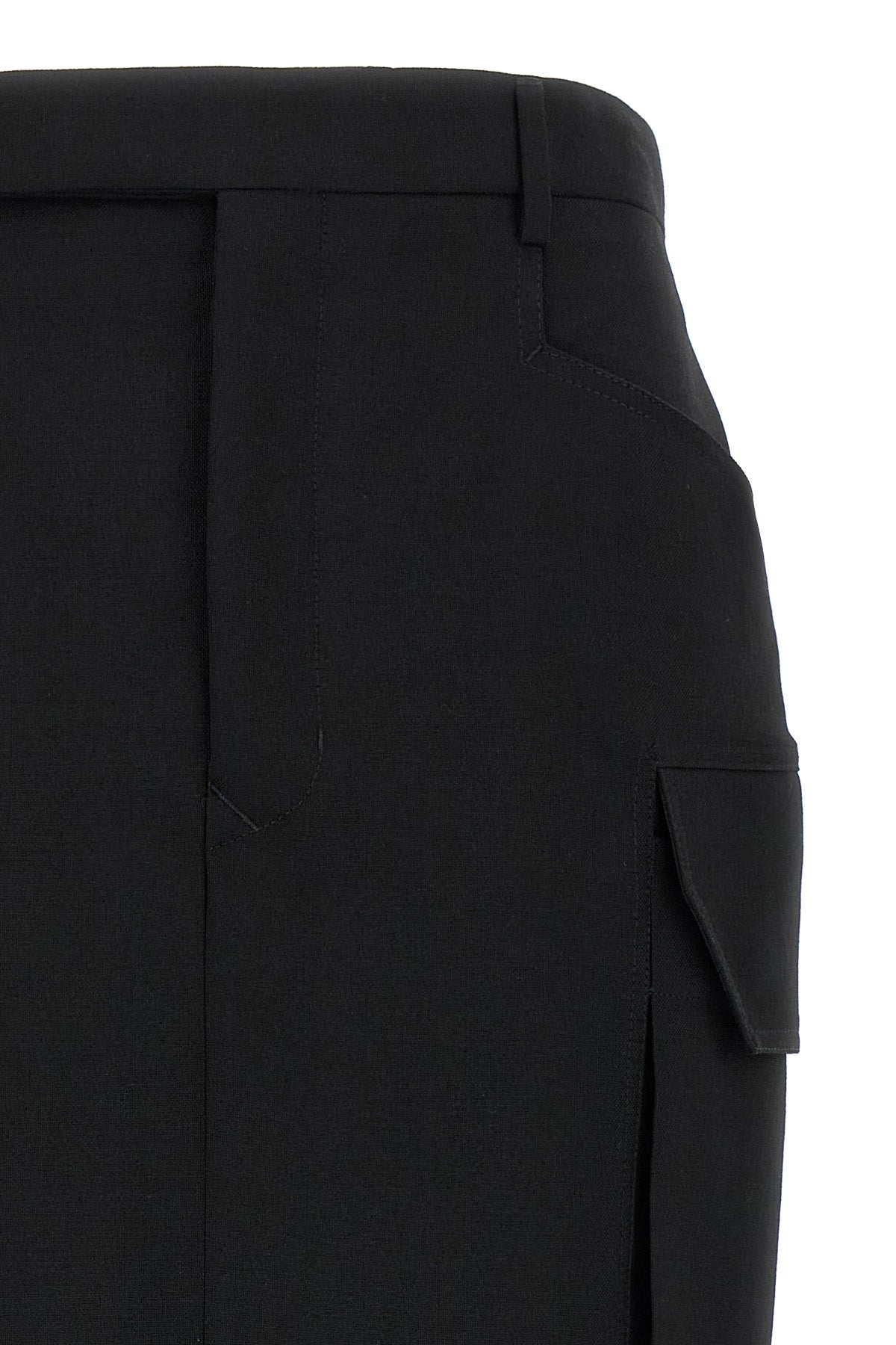 firebanks wool midi skirt