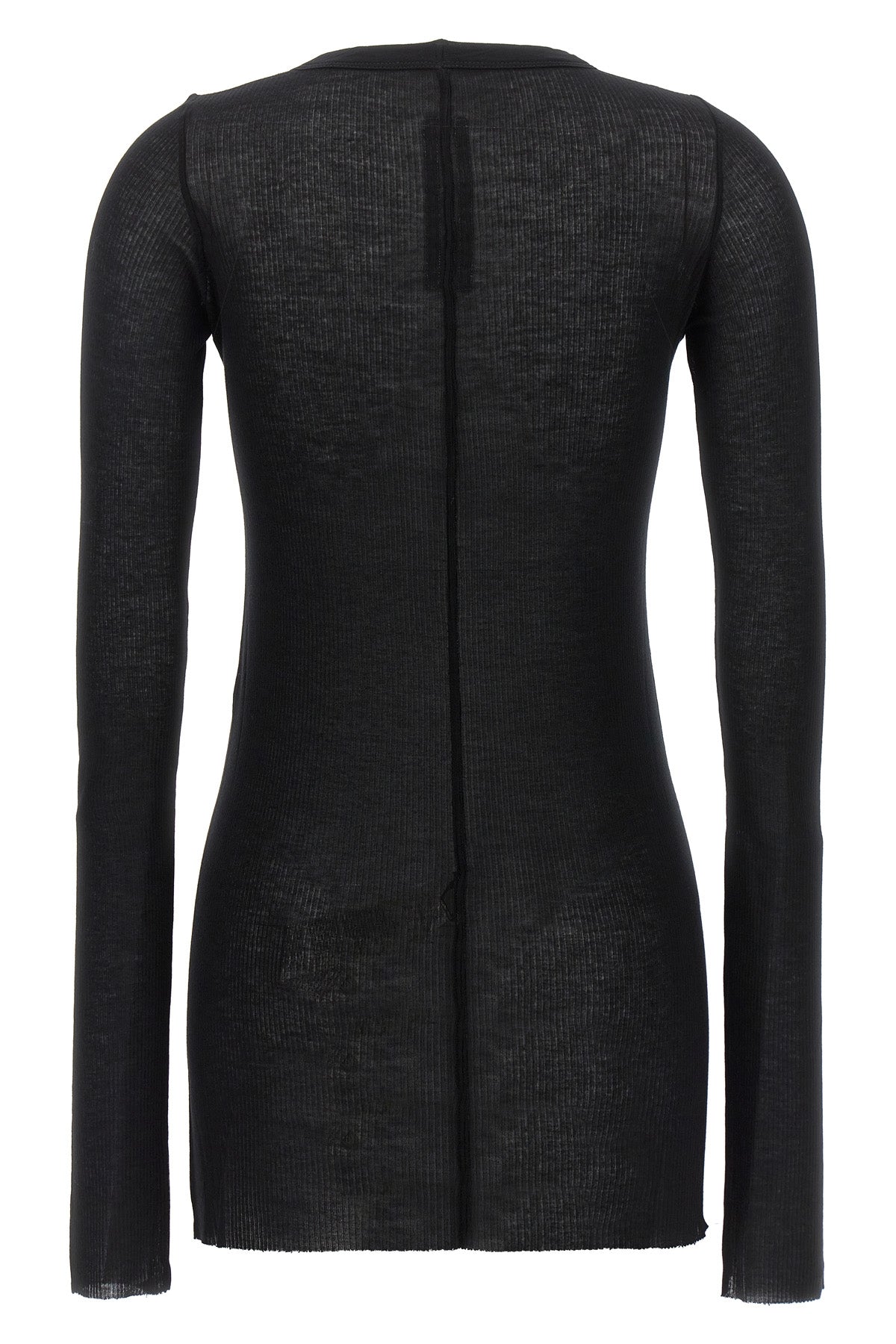 rib ls t ribbed viscose and stretch silk blend t-shirt