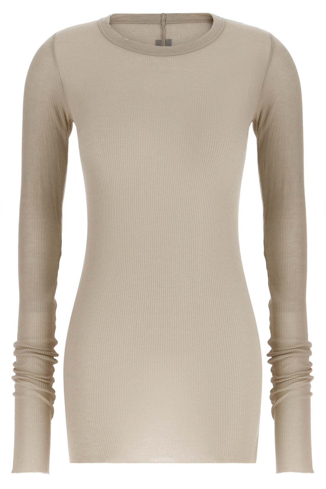 RICK OWENS 38 the rick owens rib ls t long-sleeved t-shirt exemplifies the brands avant-gar