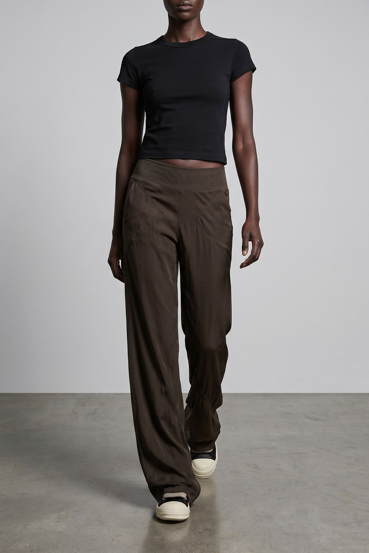 cropped level t cotton t-shirt