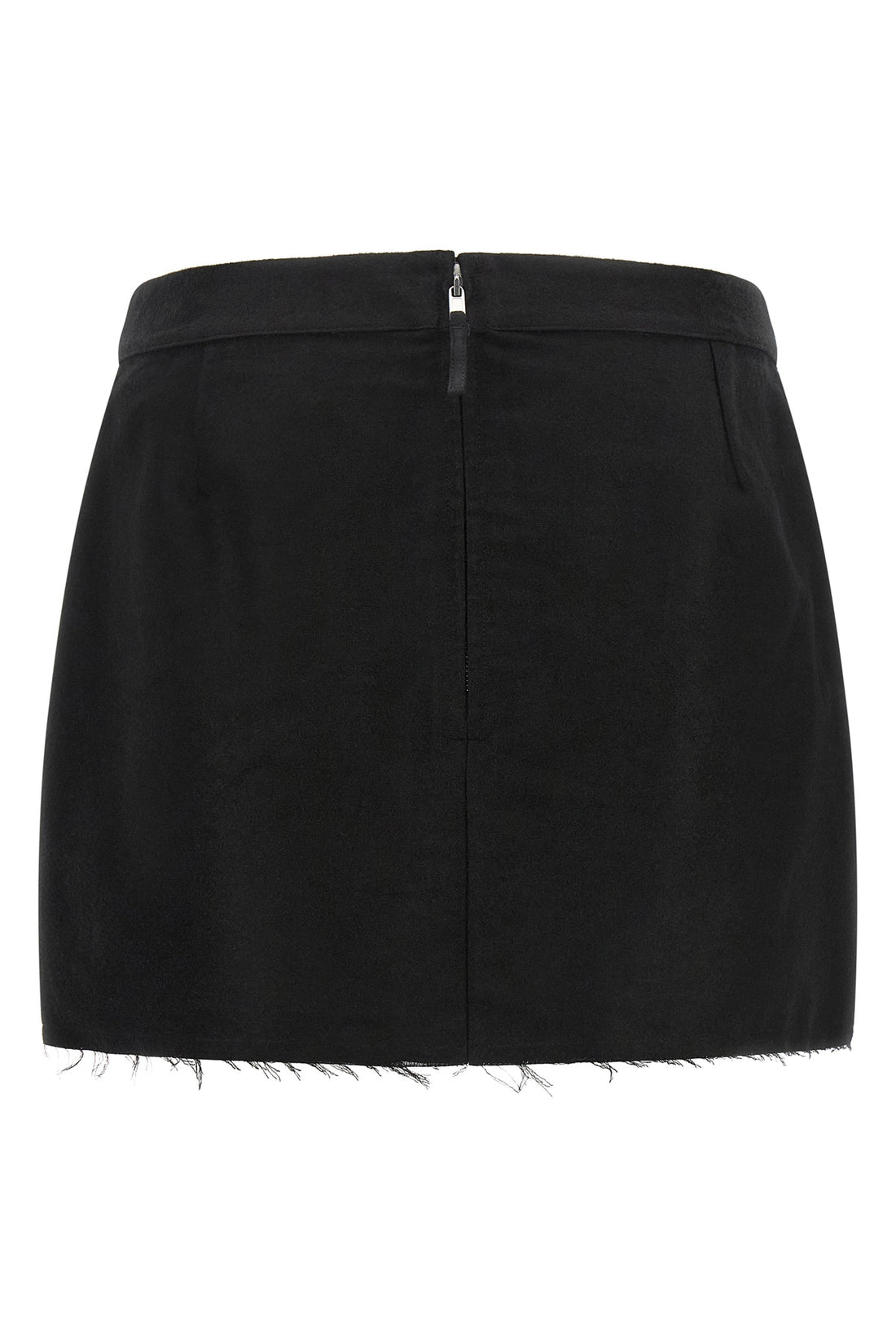 RICK OWENS 38 the rick owens fog cutoff mini skirt redefines the codes of contemporary tailo