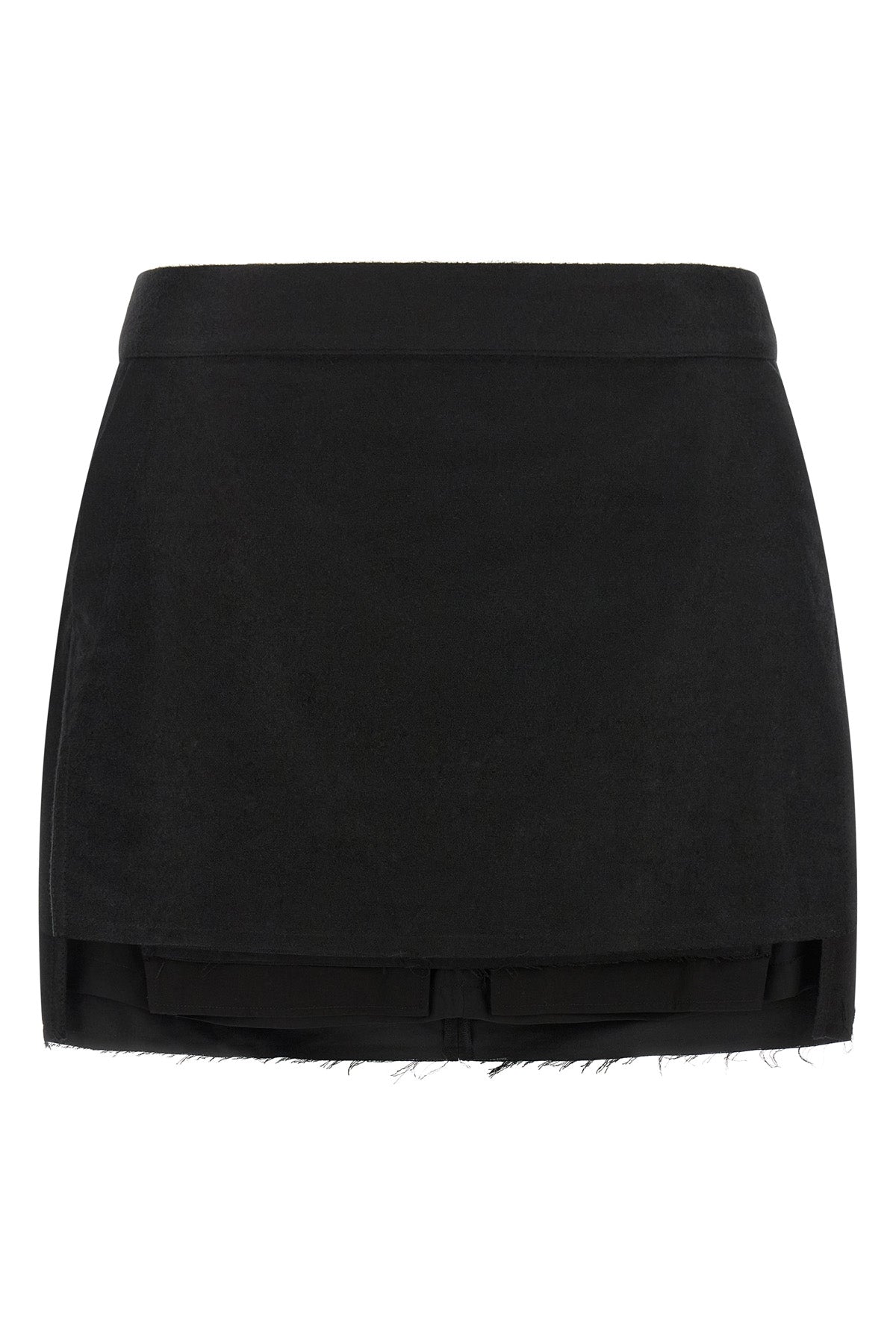 the rick owens fog cutoff mini skirt redefines the codes of contemporary tailo