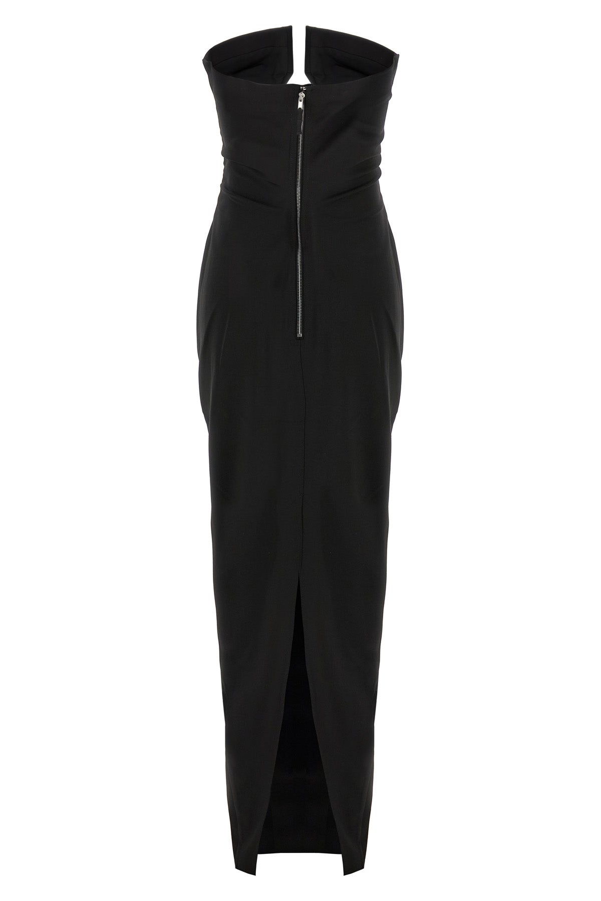 long prong gown off-the-shoulder wool dress