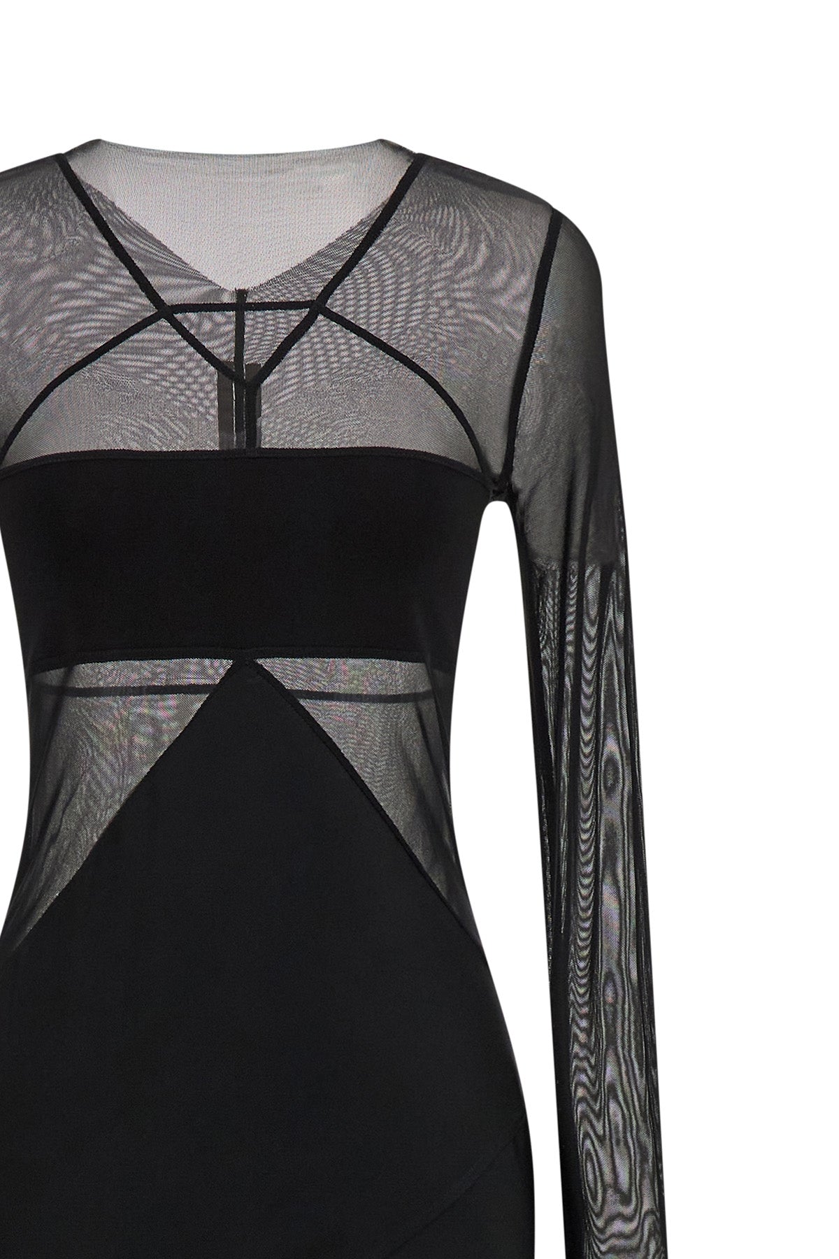 the extra long rick owens combo dress defines a new concept of dark elegance t