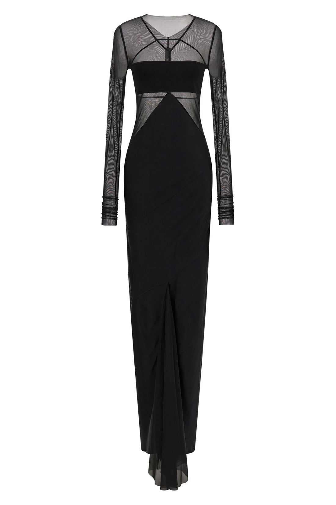 RICK OWENS 40 the extra long rick owens combo dress defines a new concept of dark elegance t