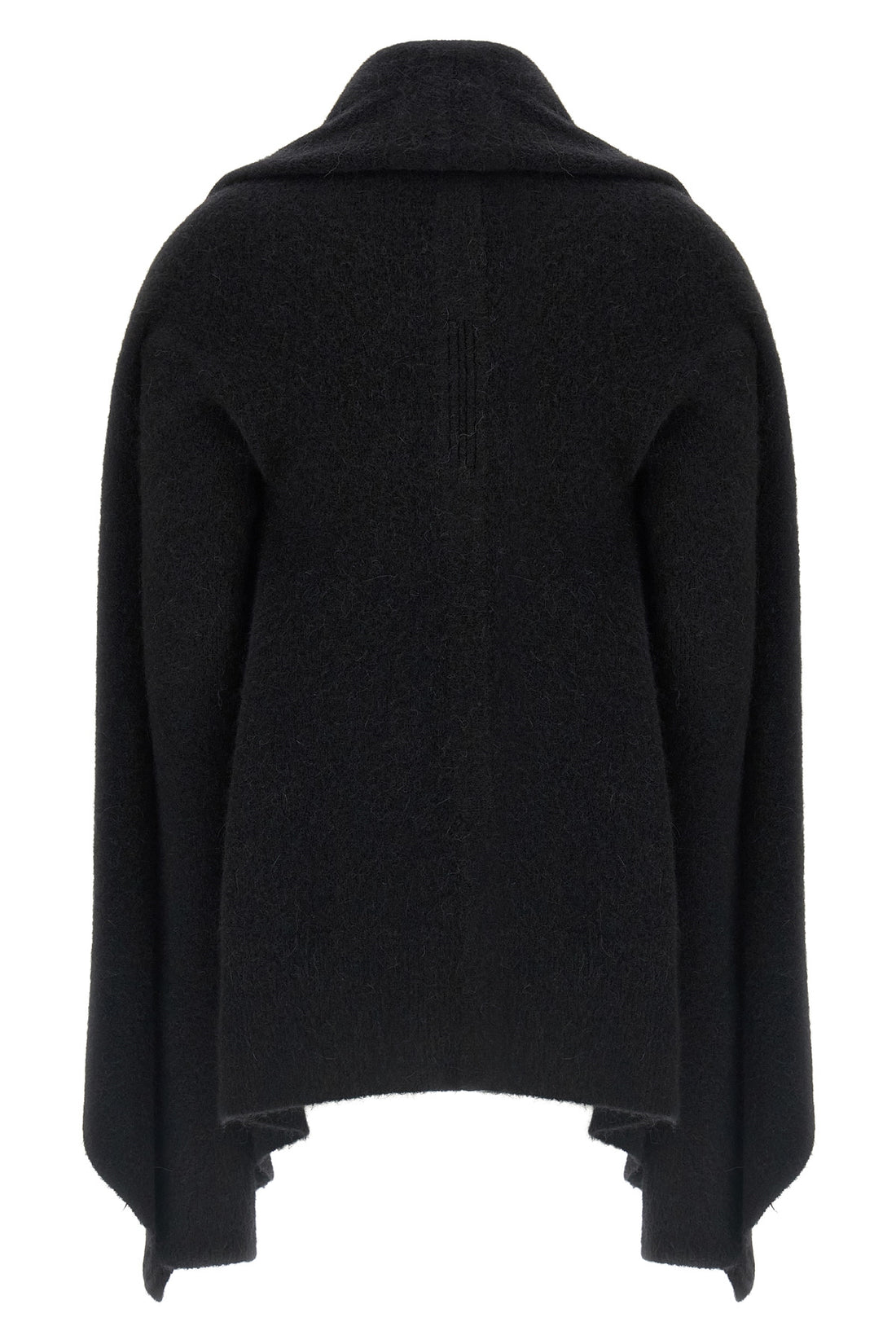 RICK OWENS M the rick owens hooded medium wrap cardigan redefines the volumes of contempora