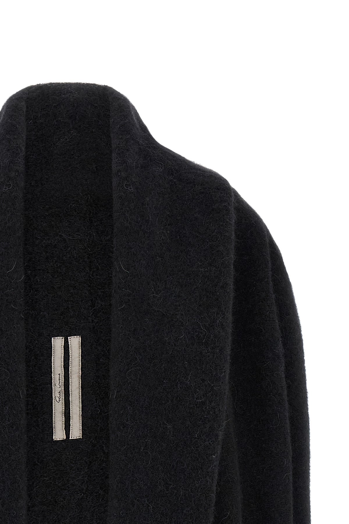 the rick owens hooded medium wrap cardigan redefines the volumes of contempora