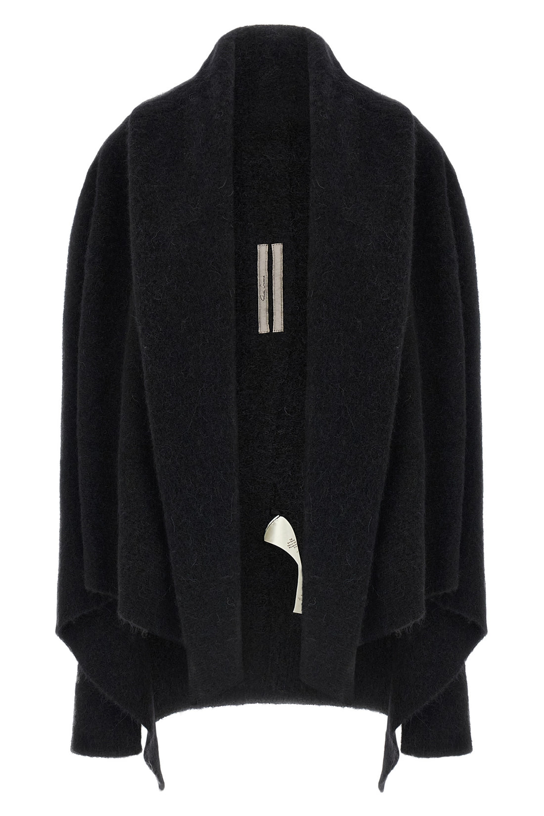 RICK OWENS M the rick owens hooded medium wrap cardigan redefines the volumes of contempora