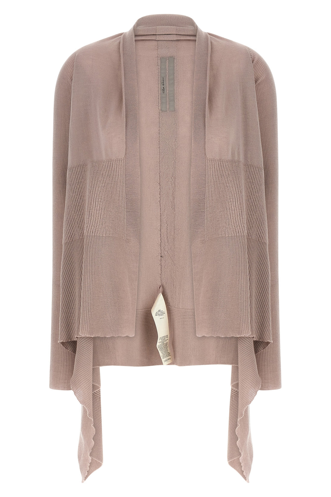 RICK OWENS M the rick owens medium wrap cardigan defines a deconstructed silhouette through