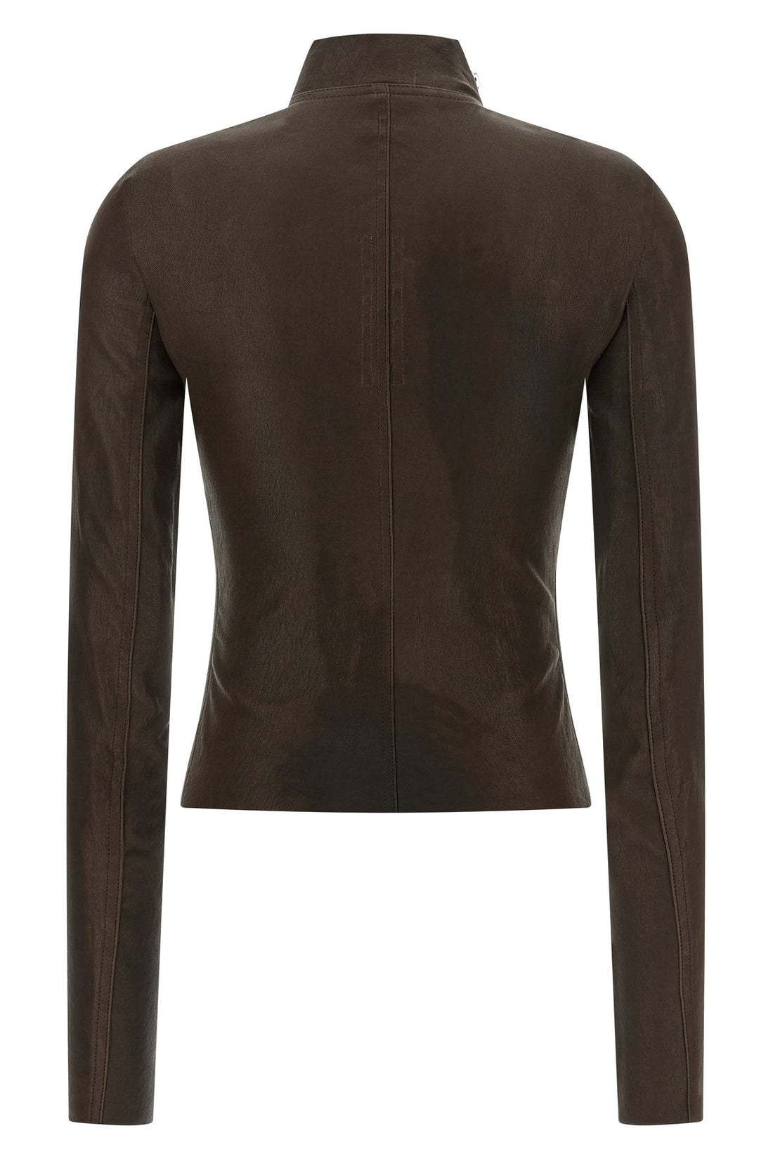 RICK OWENS 42 gary jacket in stretch lambskin leather