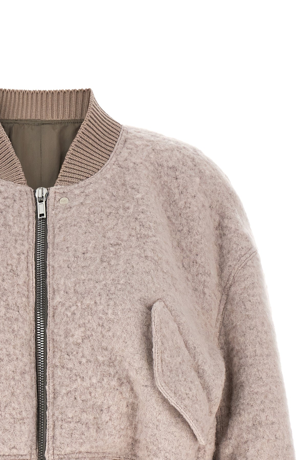 the rick owens secchia cropped flight bomber jacket redefines the volumes of c