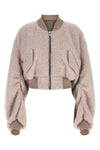 the rick owens secchia cropped flight bomber jacket redefines the volumes of c