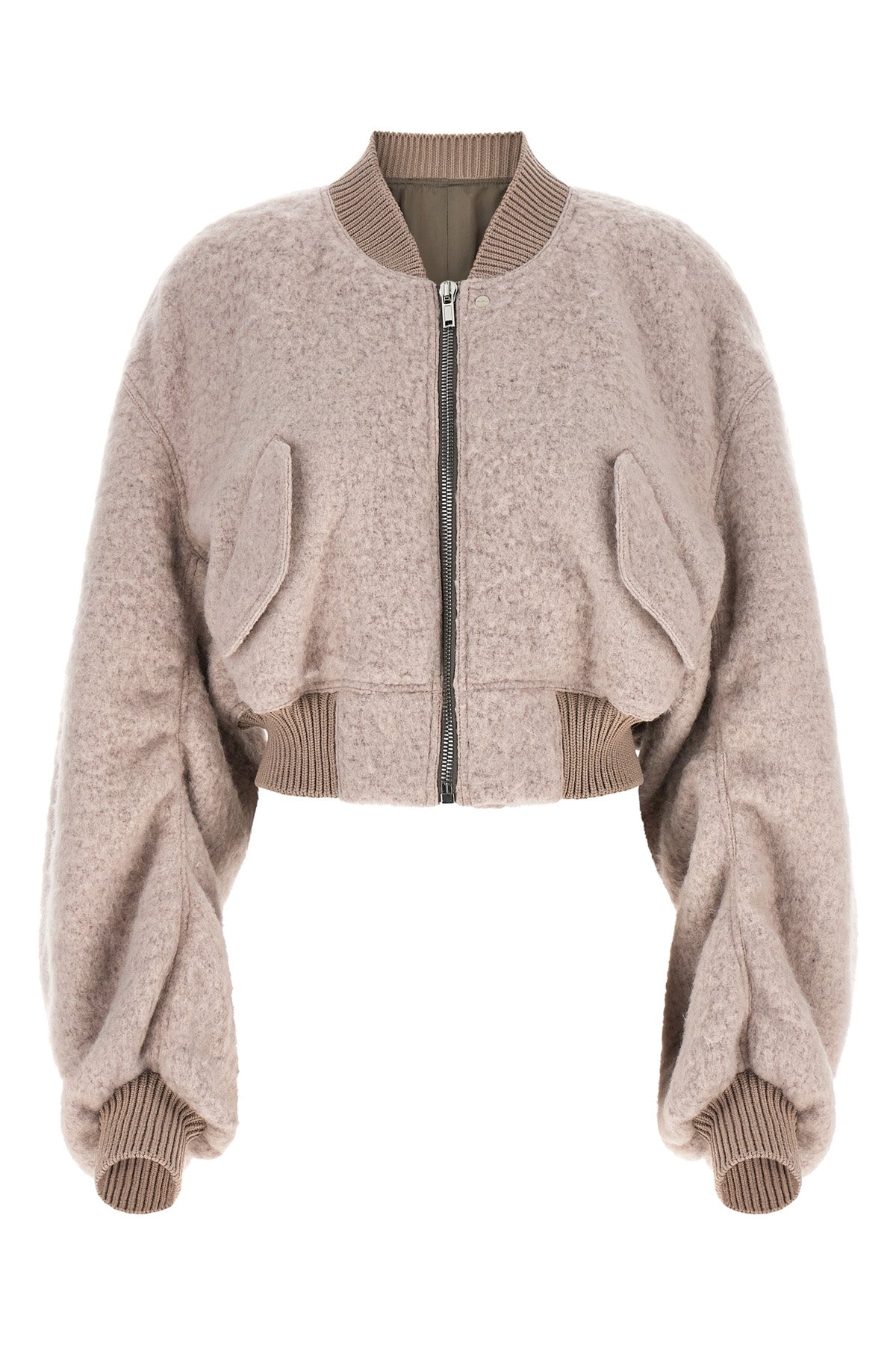 the rick owens secchia cropped flight bomber jacket redefines the volumes of c