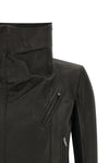 the rick owens classic biker jacket redefines structured outerwear through a p