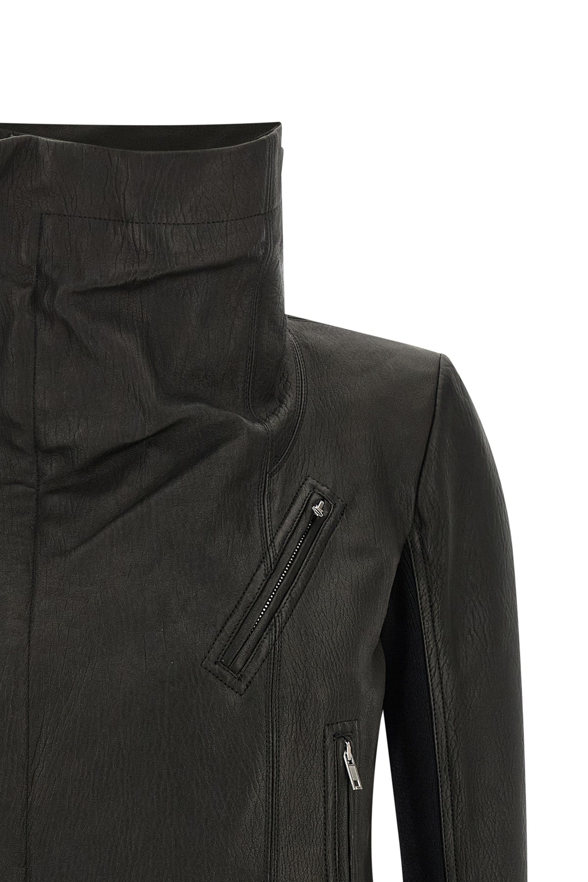 the rick owens classic biker jacket redefines structured outerwear through a p