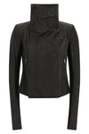 the rick owens classic biker jacket redefines structured outerwear through a p