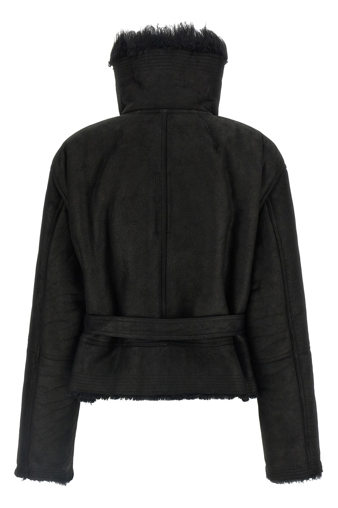 RICK OWENS OS the cropped flight rick owens jacket redefines the outerwear through a rigorou